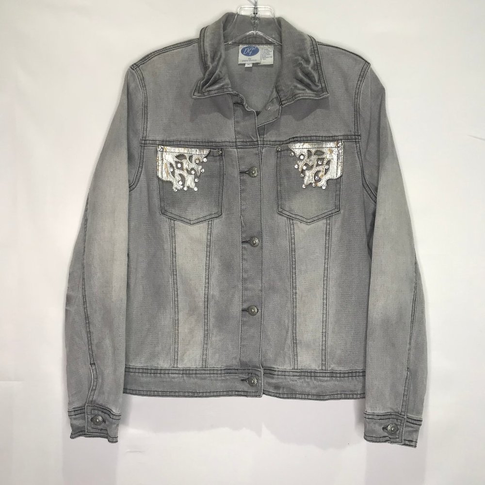 Diane Gilman DG2  Jean Jacket sz M Denim